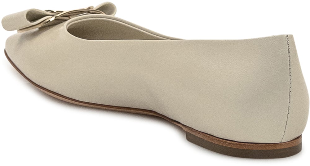 Ferragamo Ballerina Zea New Vara Beige