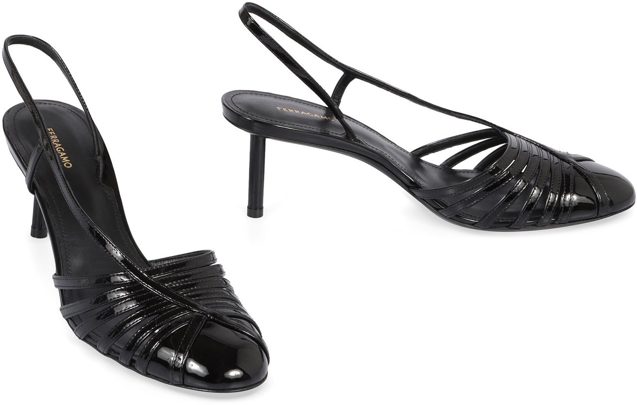 Ferragamo Patent leather pumps Zwart
