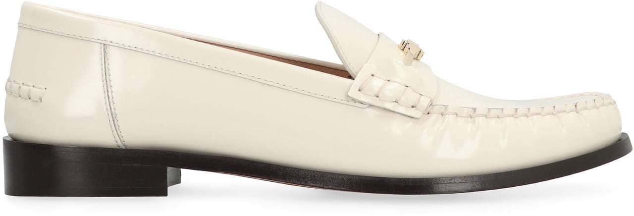 Ferragamo New Vara Leather loafers Neutraal