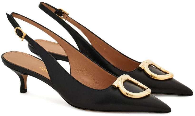Ferragamo With Heel Black Zwart