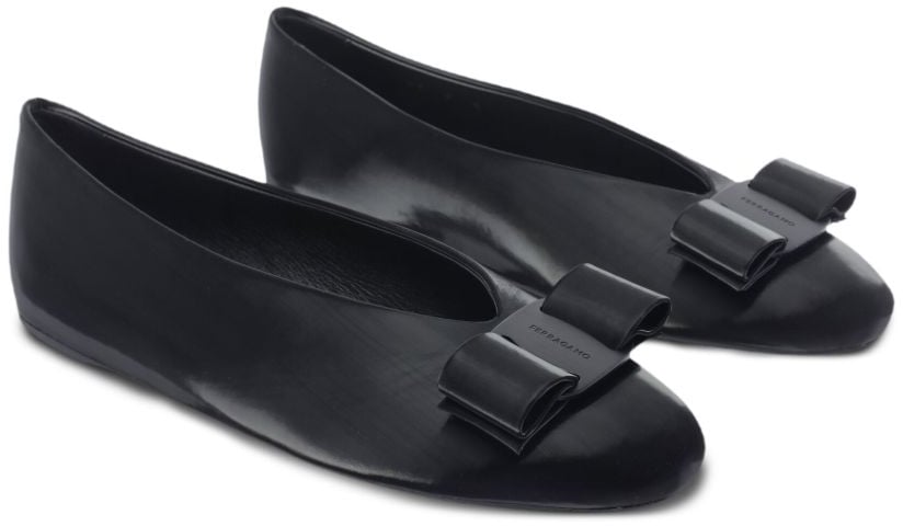 Ferragamo Flat Shoes Black Zwart