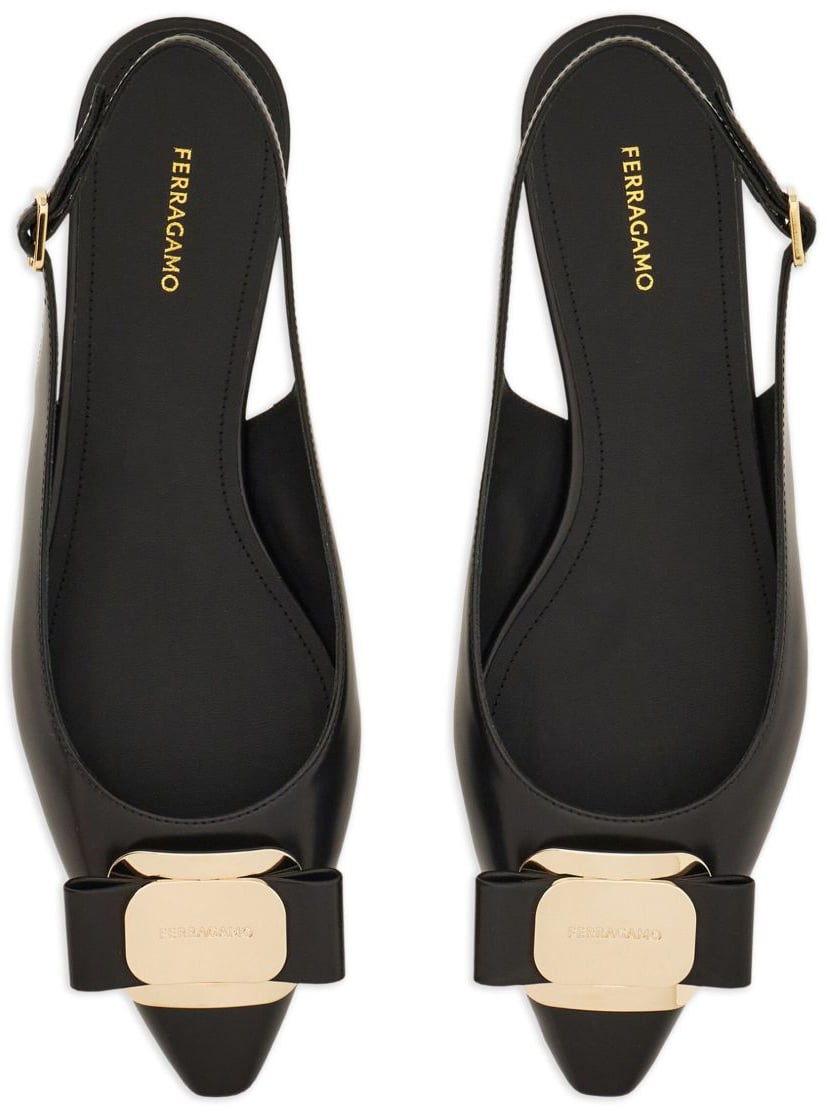 Ferragamo Flat Shoes Black Zwart
