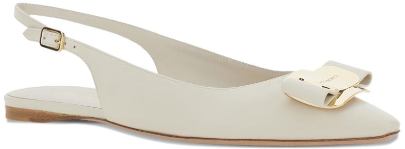 Ferragamo Flat Shoes Beige Beige