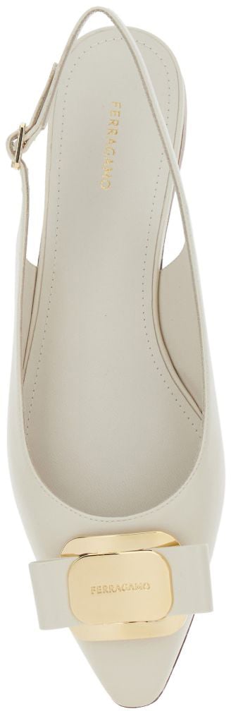 Ferragamo Flat Shoes Beige Beige