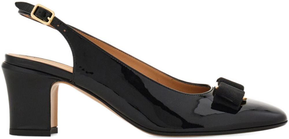 Ferragamo With Heel Black Zwart