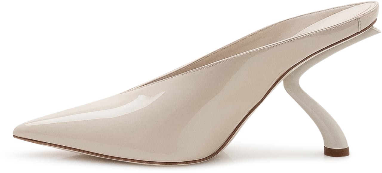 Ferragamo Scarpa Mule con Tacco Sagomato Wit