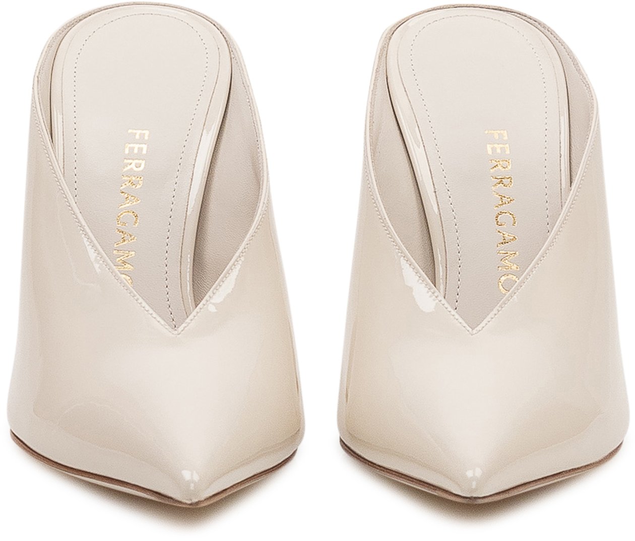 Ferragamo Scarpa Mule con Tacco Sagomato Wit