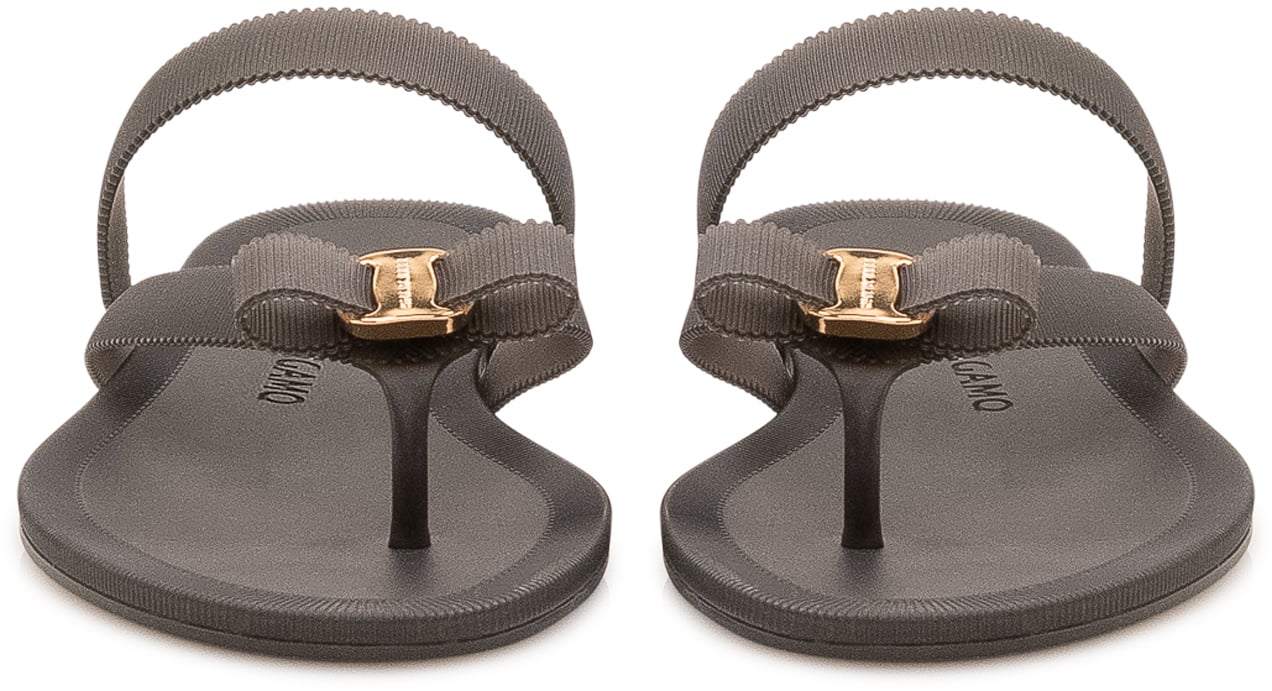 Ferragamo Infradito Jealsa con Fasce Taupe