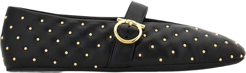 Ferragamo Flat Shoes Black Zwart