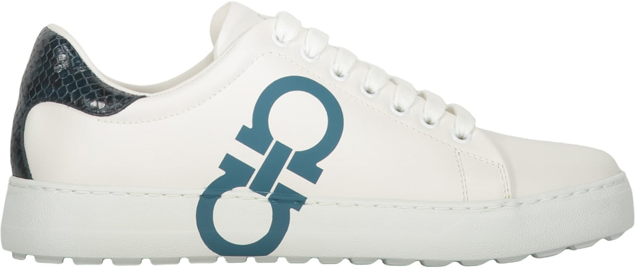 Ferragamo Leather low-top sneakers Wit