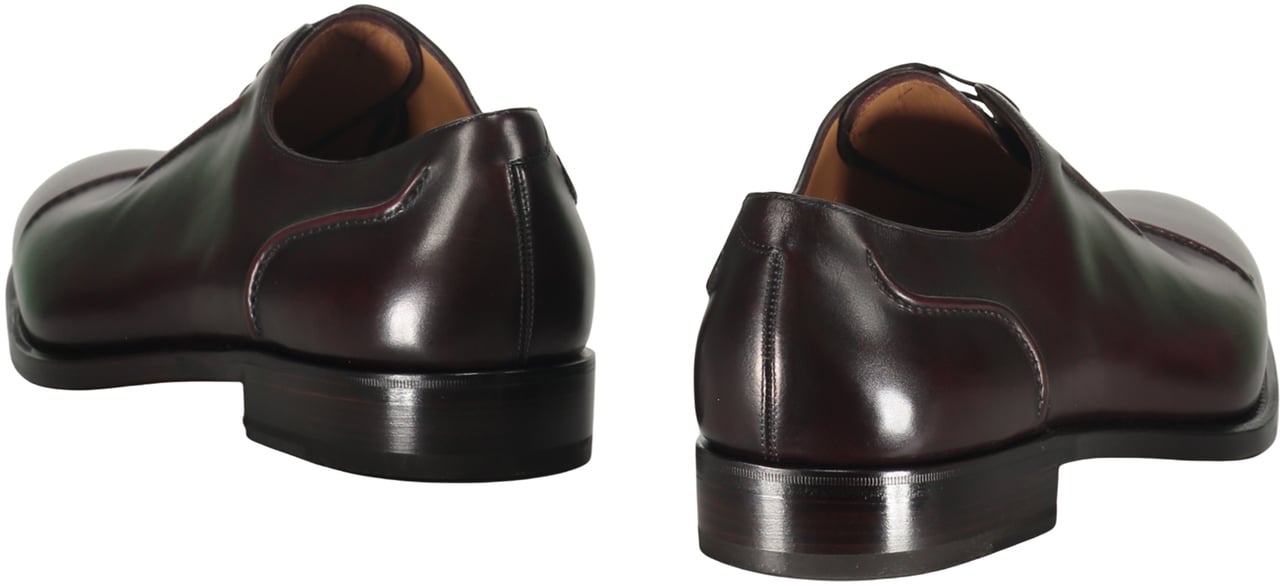 Ferragamo Leather lace-up shoes Paars