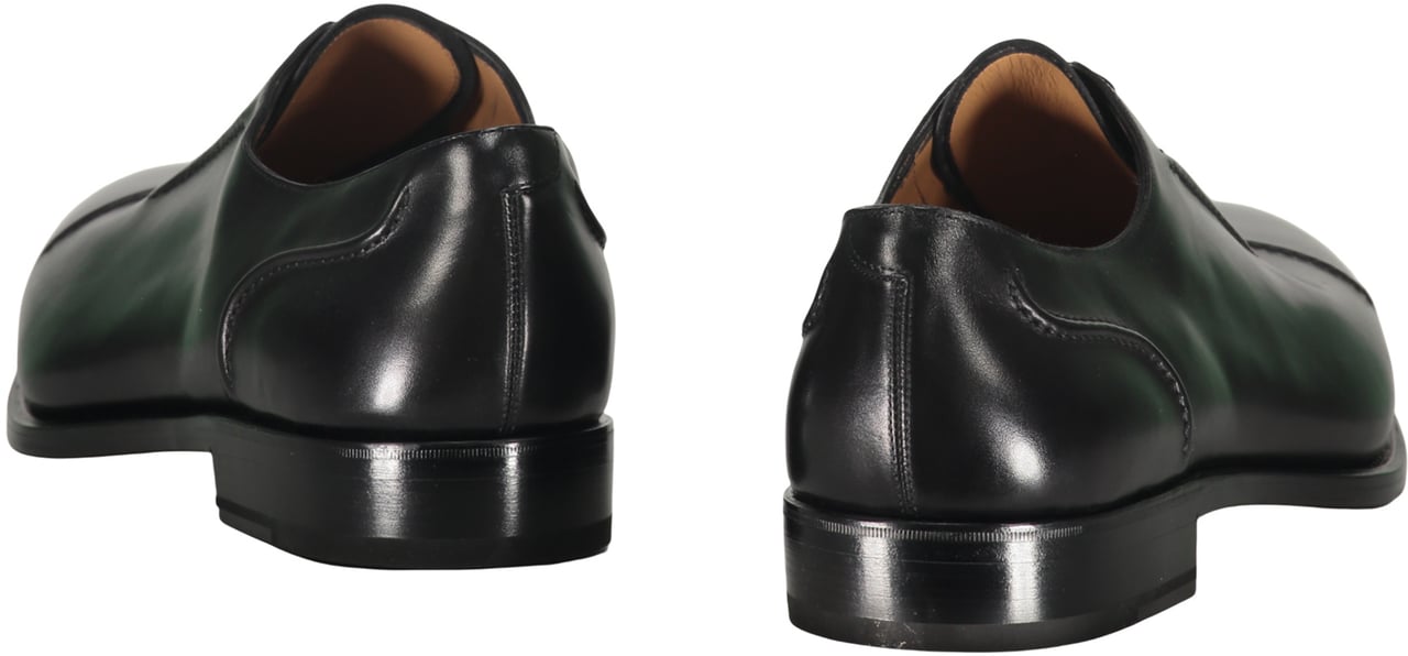 Ferragamo Leather lace-up shoes Zwart