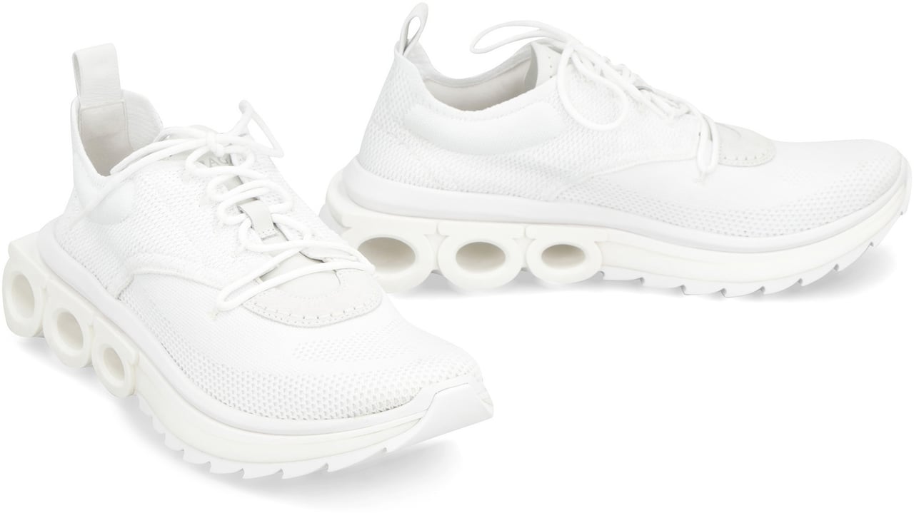 Ferragamo Fabric low-top sneakers Wit