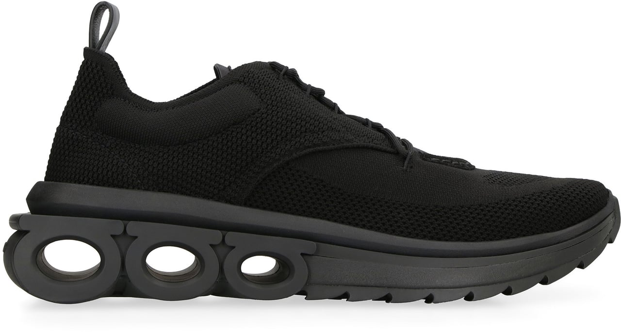 Ferragamo Fabric low-top sneakers Zwart