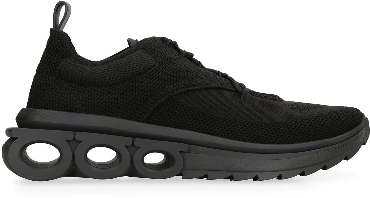 Ferragamo Fabric low-top sneakers Zwart