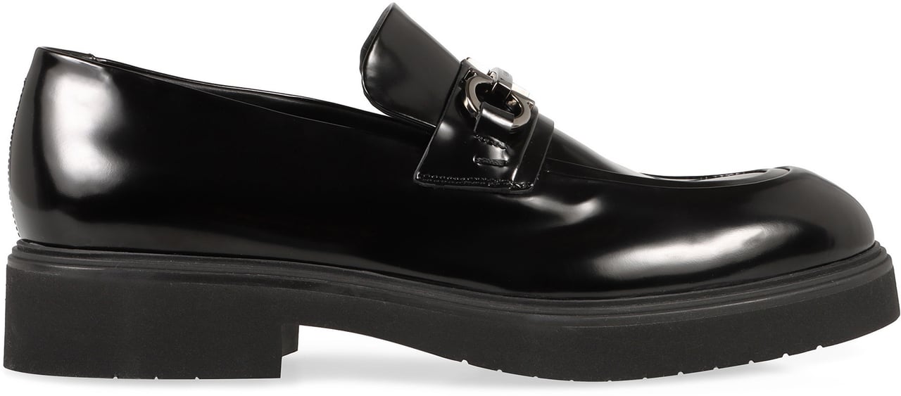 Ferragamo Fiorello Leather loafers Zwart