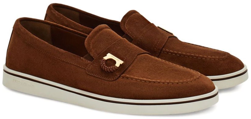 Ferragamo Flat Shoes Brown Bruin