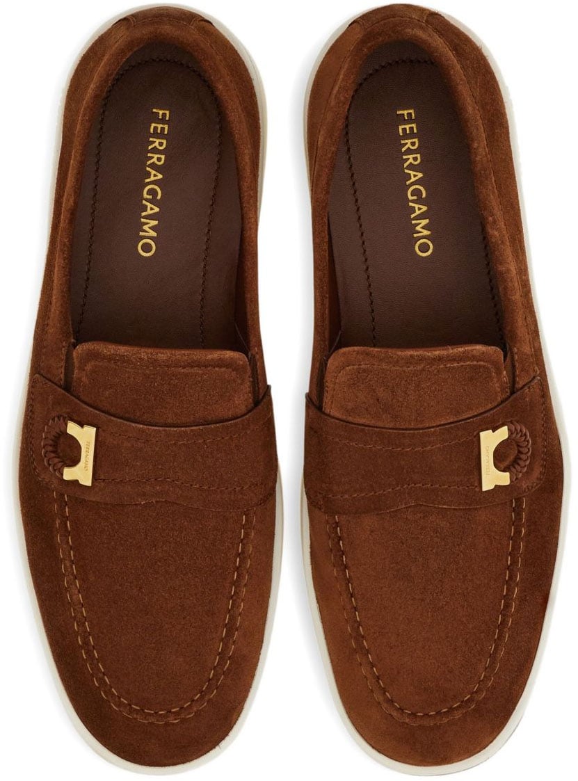 Ferragamo Flat Shoes Marrone Bruin