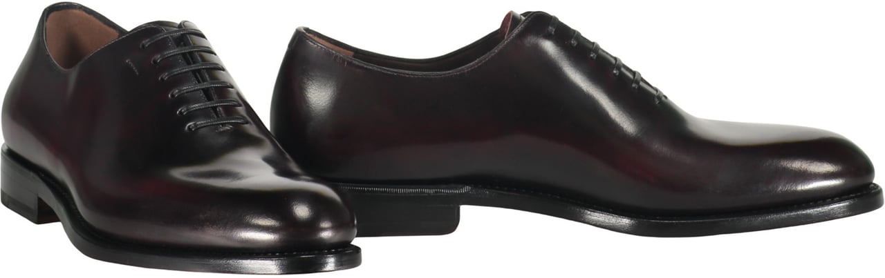 Ferragamo Smooth leather lace-up shoes Rood