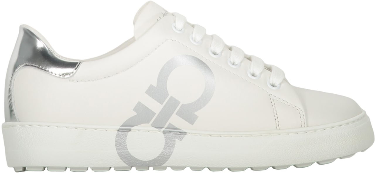 Ferragamo Leather low-top sneakers Wit