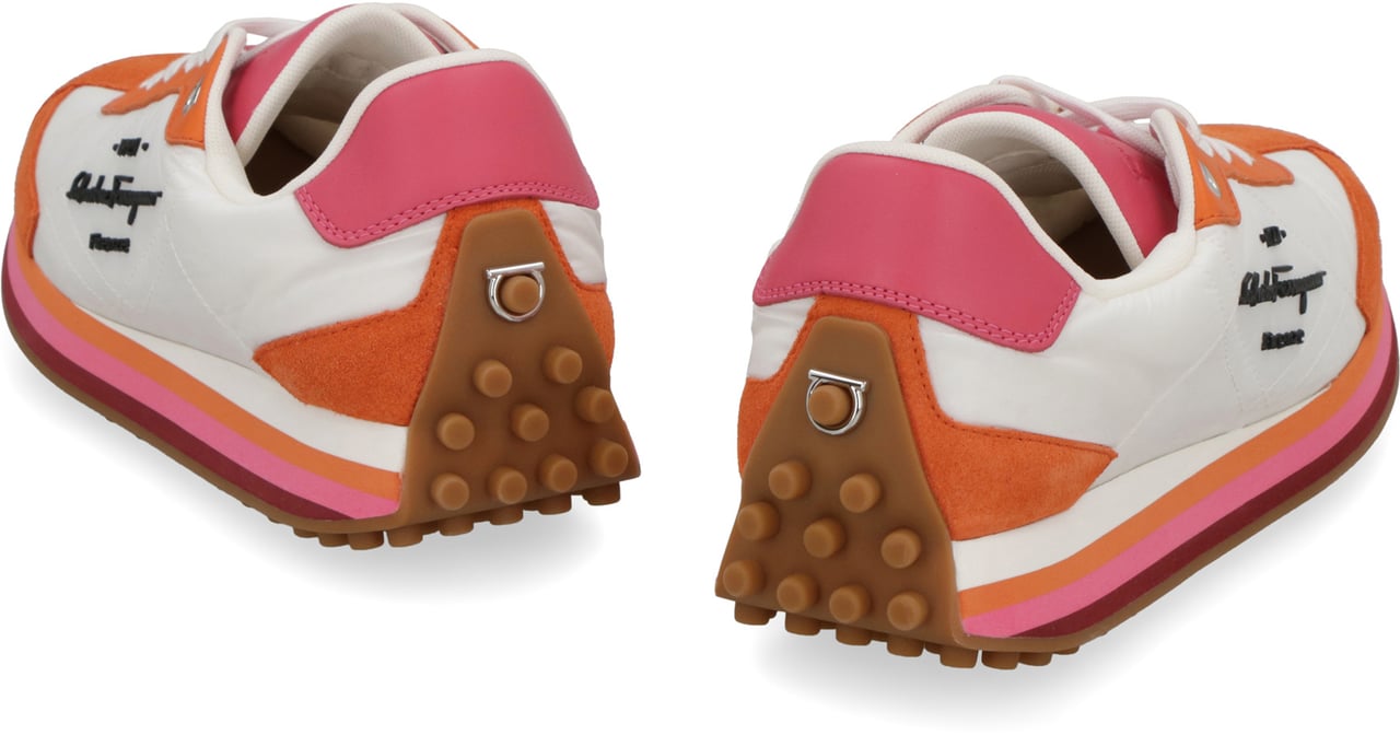 Ferragamo Nylon low-top sneakers Wit