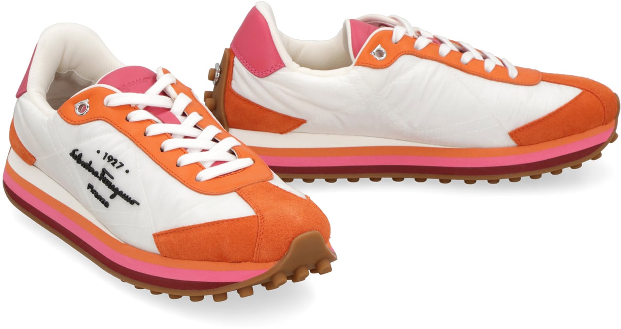 Ferragamo Nylon low-top sneakers Wit