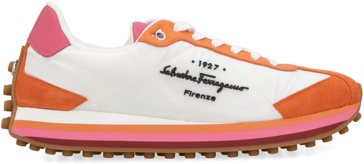 Ferragamo Nylon low-top sneakers Wit