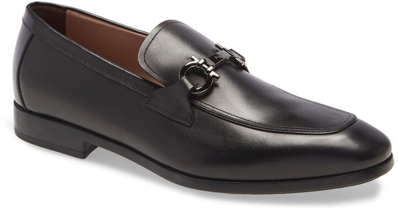 Ferragamo Salvatore Ferragamo Ree Leather Loafers Zwart