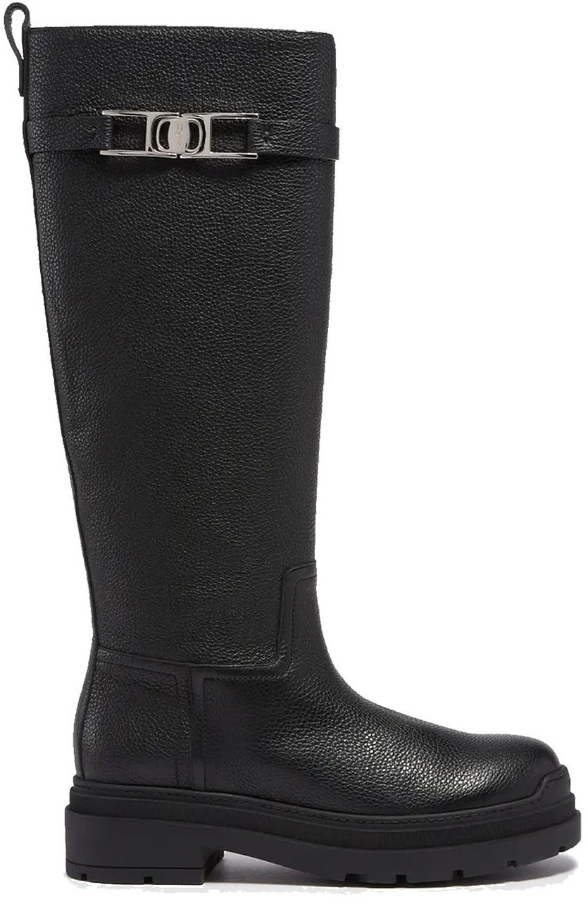Ferragamo Salvatore Ferragamo Leather Boots Zwart