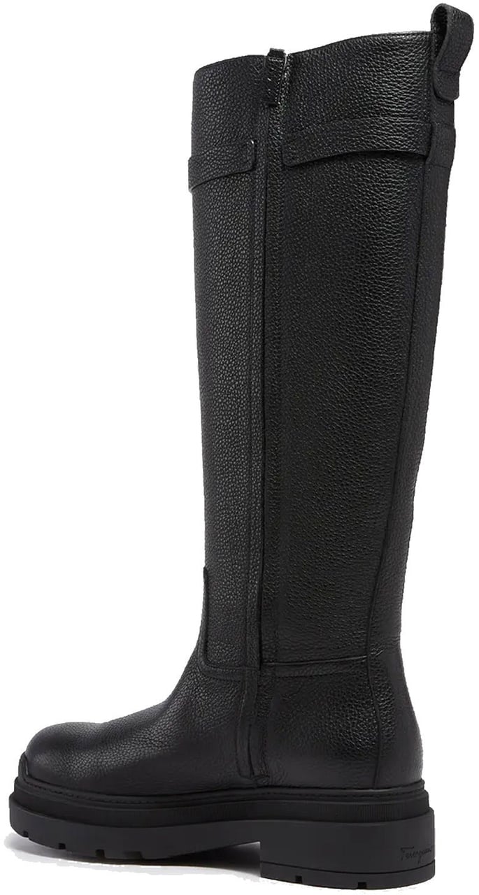 Ferragamo Salvatore Ferragamo Leather Boots Zwart