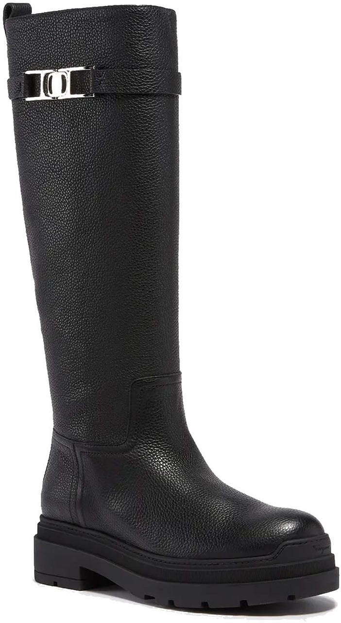 Ferragamo Salvatore Ferragamo Leather Boots Zwart