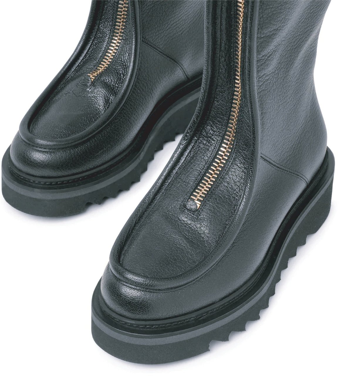 Ferragamo Salvatore Ferragamo Eurialo Leather Boots Zwart