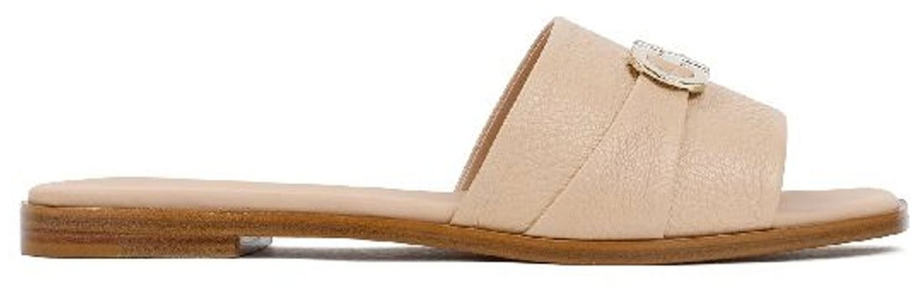 Ferragamo Salvatore Ferragamo Leather Sandals Beige