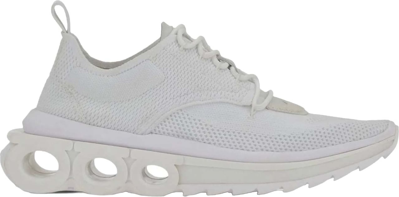 Ferragamo Salvatore Ferragamo Gancini Sole Sneakers Wit