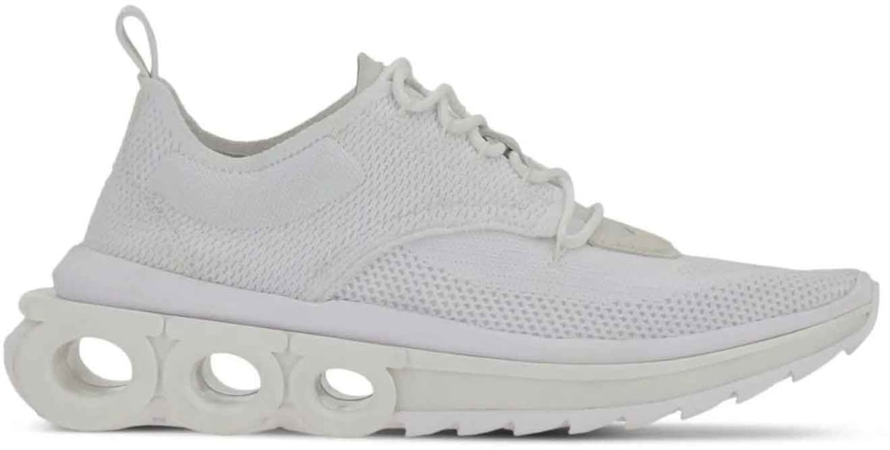 Ferragamo Salvatore Ferragamo Gancini Sole Sneakers Wit