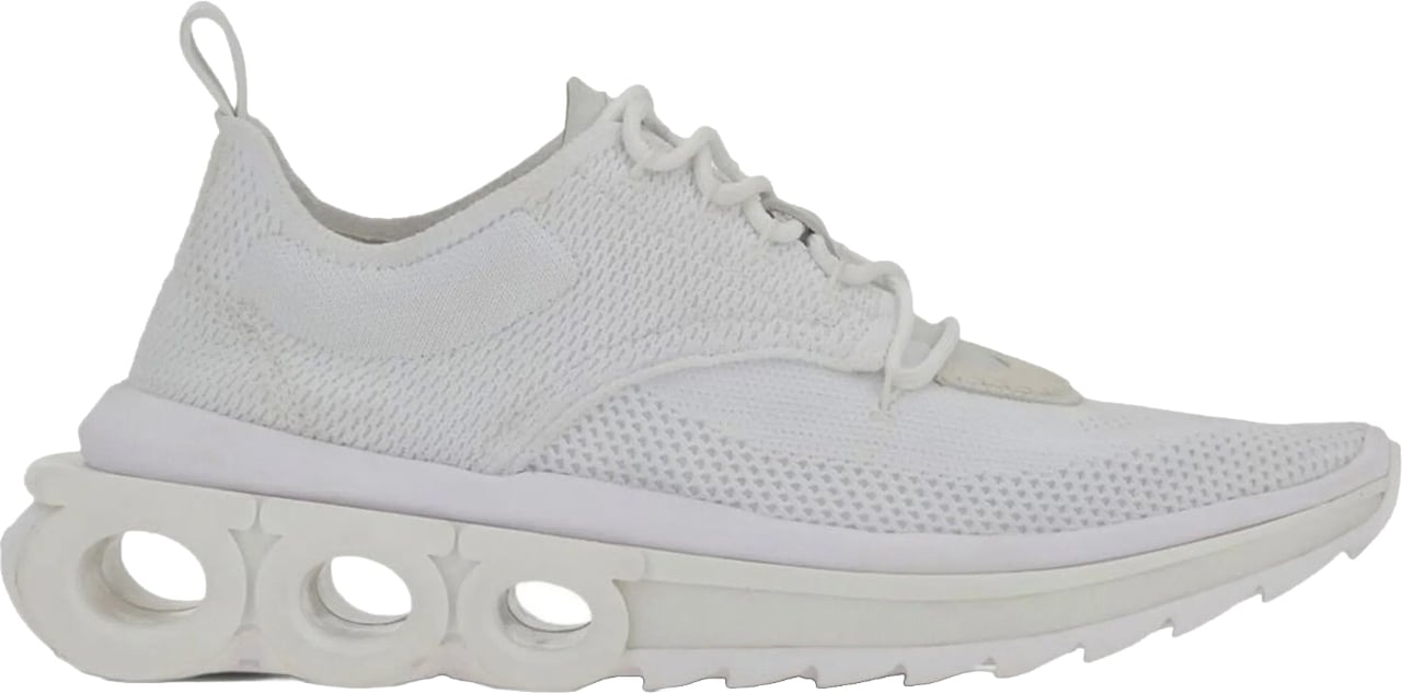 Ferragamo Salvatore Ferragamo Gancini Sole Sneakers Wit