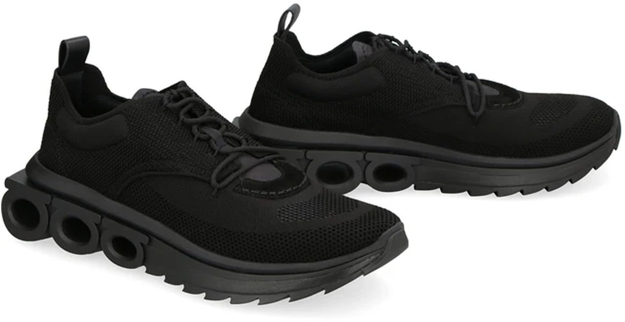 Ferragamo SALVATORE Ferragamo Gancini Sneakers Zwart