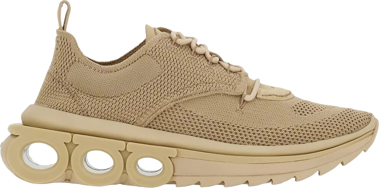 Ferragamo Salvatore Ferragamo NIMA KNIT Sneakers Beige