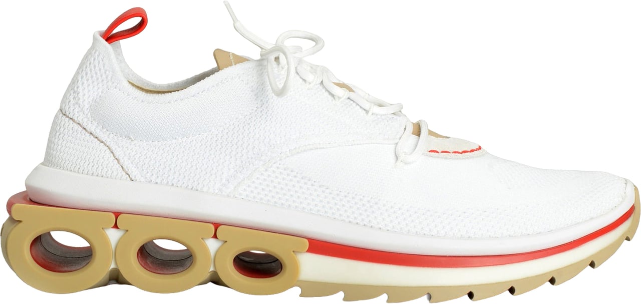 Ferragamo Salvatore Ferragamo NIMA KNIT Sneakers Wit