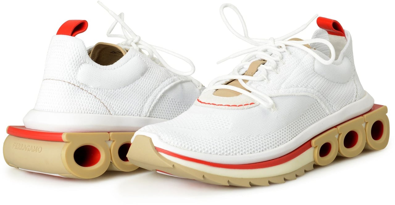 Ferragamo Salvatore Ferragamo NIMA KNIT Sneakers Wit