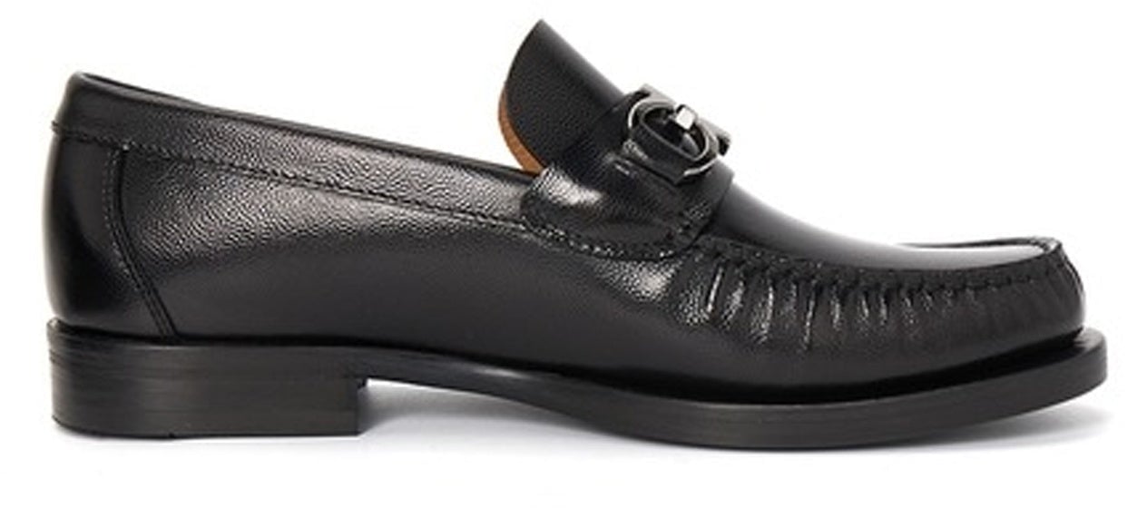 Ferragamo Salvatore Ferragamo Fort Leather Loafers Zwart