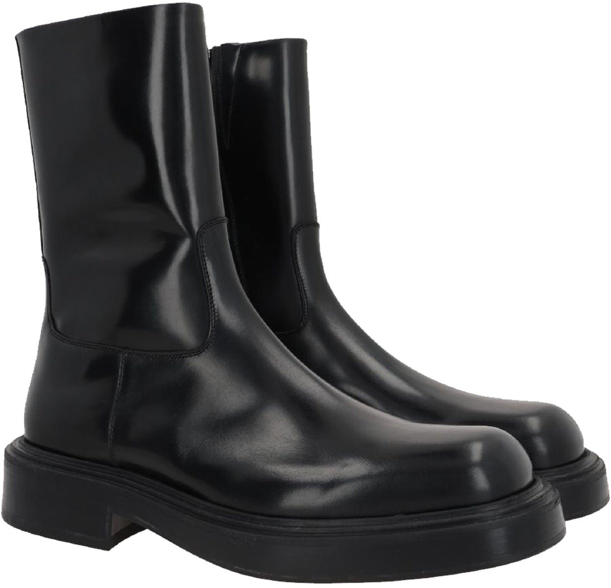 Ferragamo Ferragamo Formia Leather Ankle Boots Zwart
