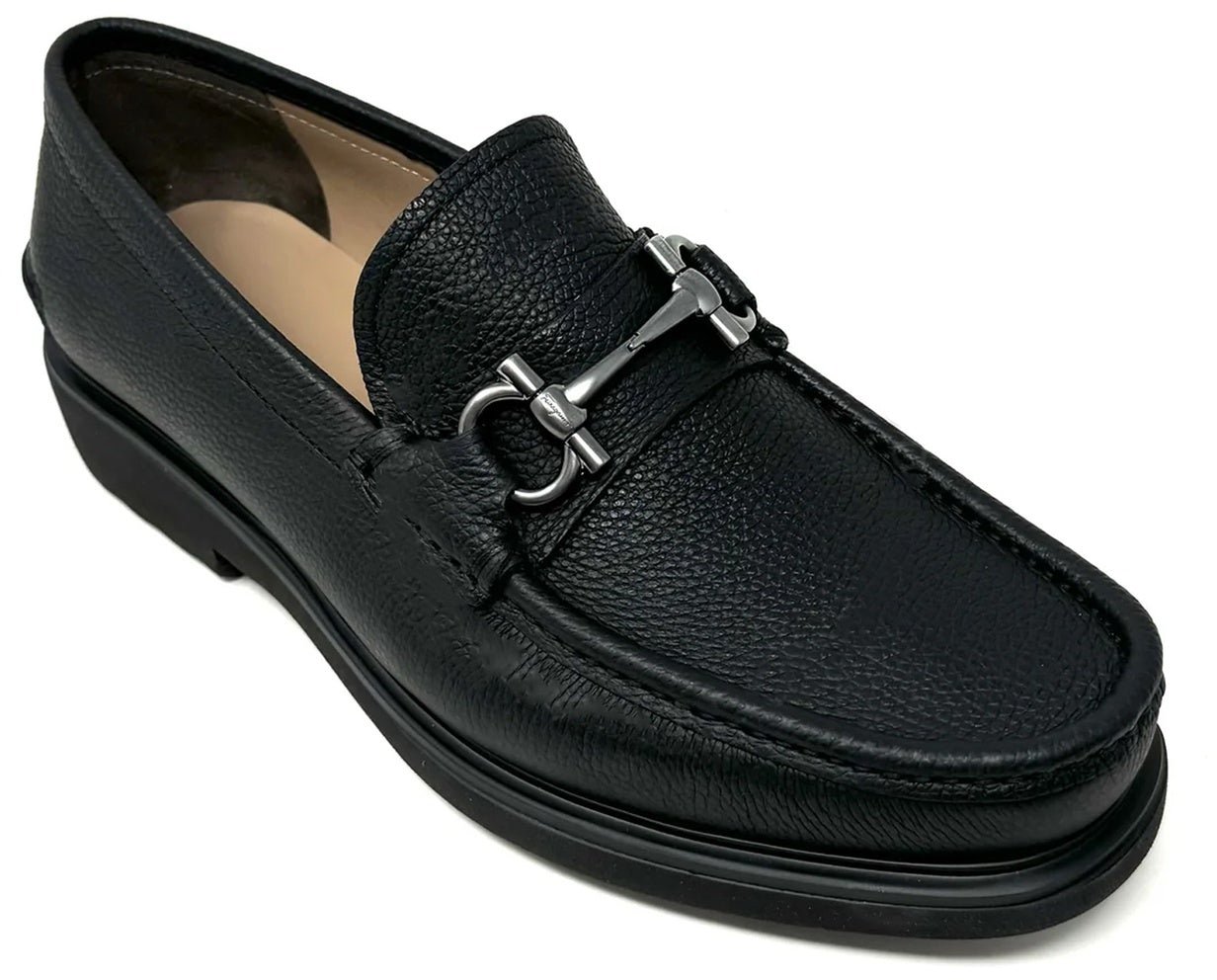 Ferragamo Salvatore Ferragamo Glasgow Leather Loafers Zwart