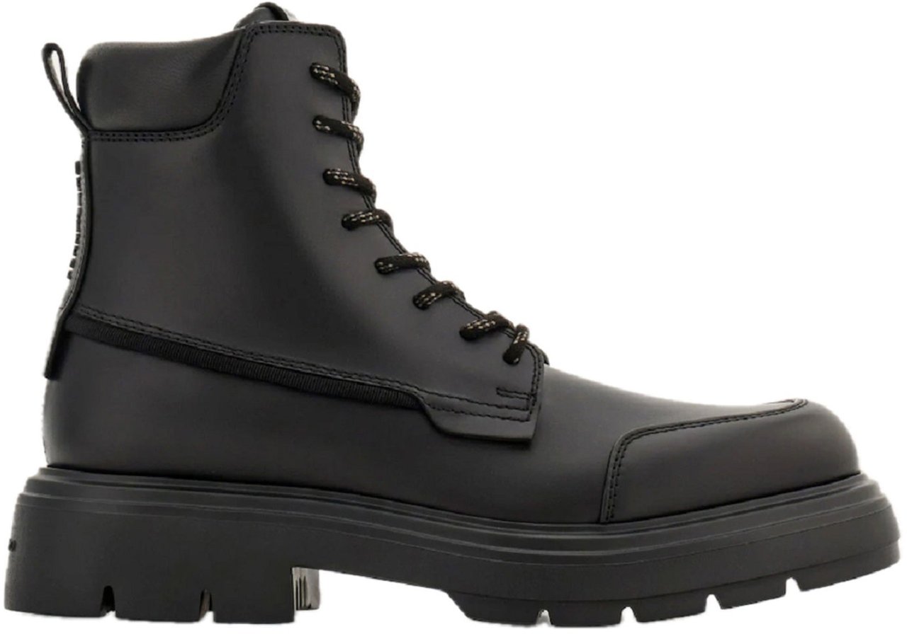 Ferragamo Salvatore Ferragamo Lace-Up Boots Zwart