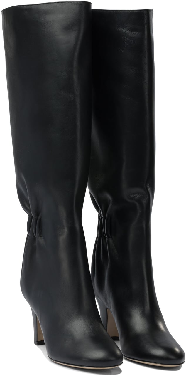 Ferragamo Curled details boots 70 mm Blauw