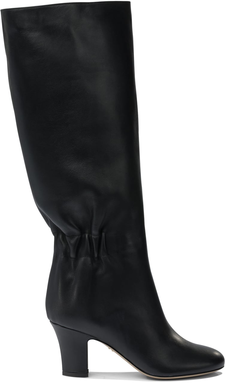 Ferragamo Curled details boots 70 mm Blauw