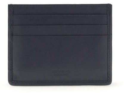 Ferragamo Ferragamo Blue Calf Leather Bos Taurus Wallet Blauw