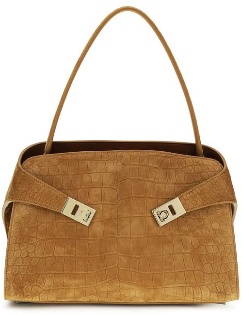 Ferragamo Ferragamo Beige Goatskin Shoulder Bag Beige