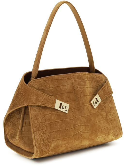 Ferragamo Ferragamo Beige Goatskin Shoulder Bag Beige