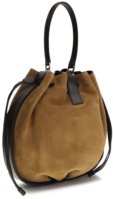 Ferragamo Ferragamo Brown Calf Leather Bos Taurus Shoulder Bag Bruin